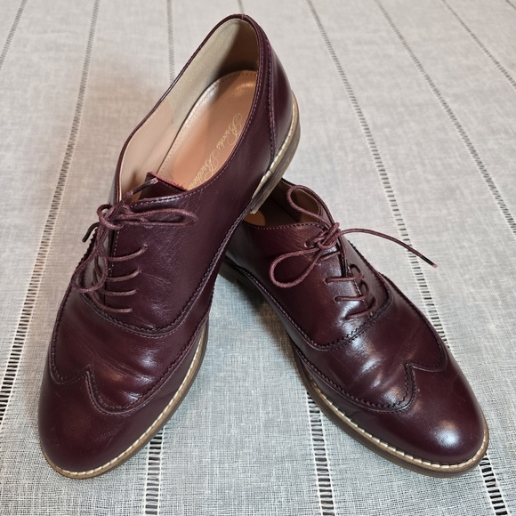 Brooks Brothers Men's Burgundy Leather Dress Shoes Size 9 Made In Italy - Picture 12 of 12